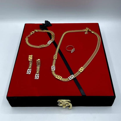 Gold plated necklace set for bridal wear
