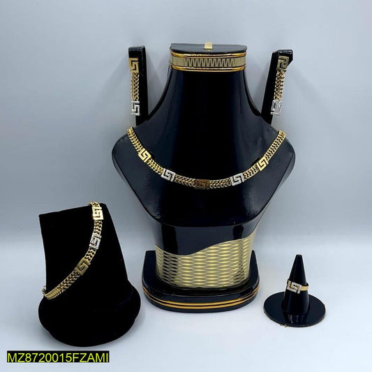 Gold plated necklace set for bridal wear