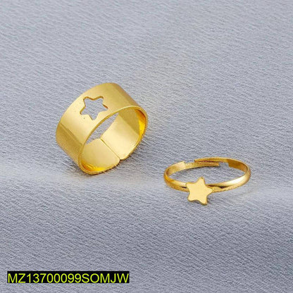 Golden Star Rings For Couples & Friends