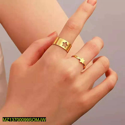 Golden Star Rings For Couples & Friends