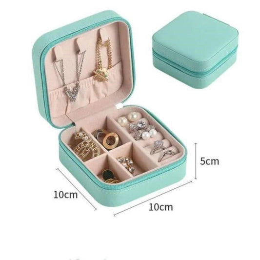 Pastel Green Jewelry Box for Rings Earrings Necklaces
